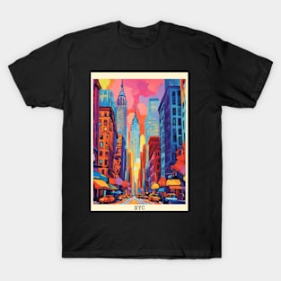 fauvism art of new york city usa 4 T-Shirt